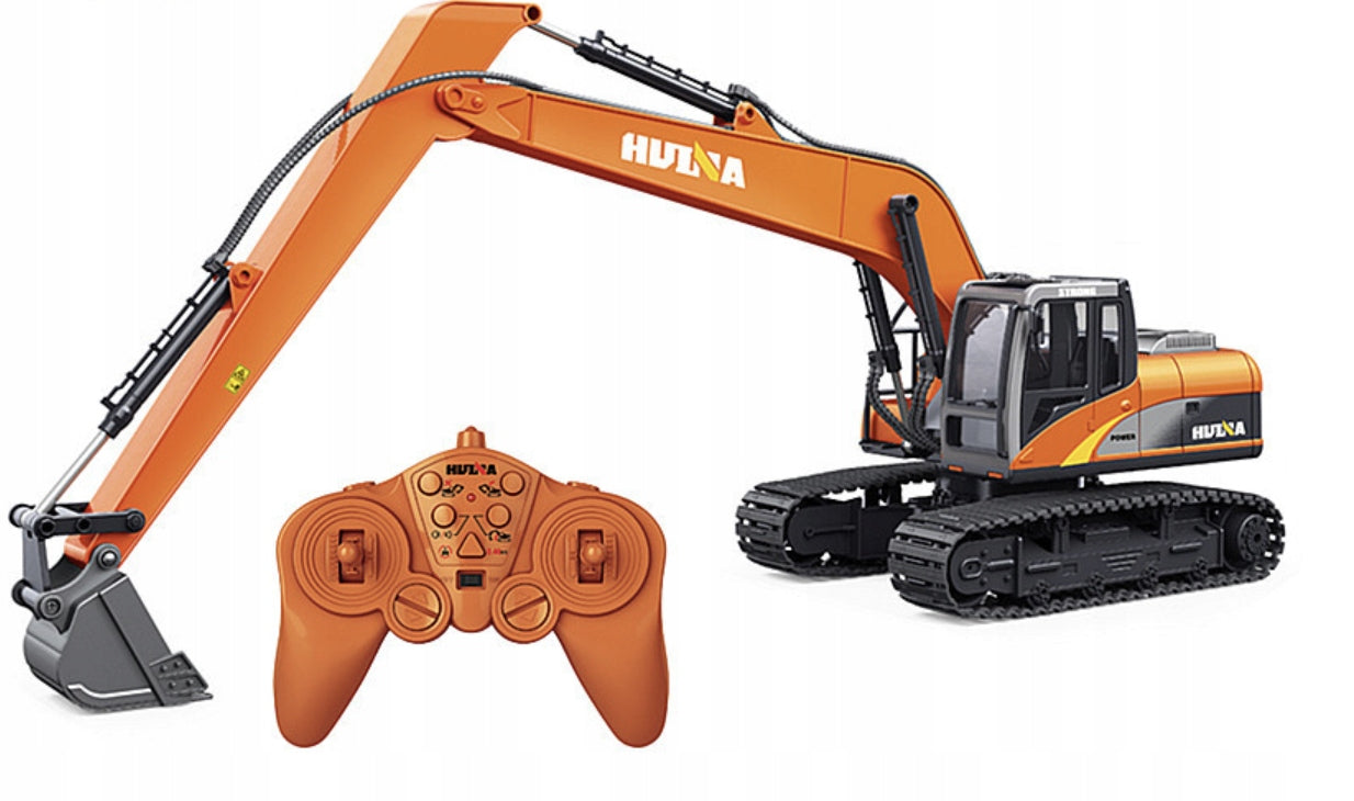 EXCAVATOR VEHICLE MACHINE RC HUINA 1551 TOY Brand Pan i Pani Gadżet