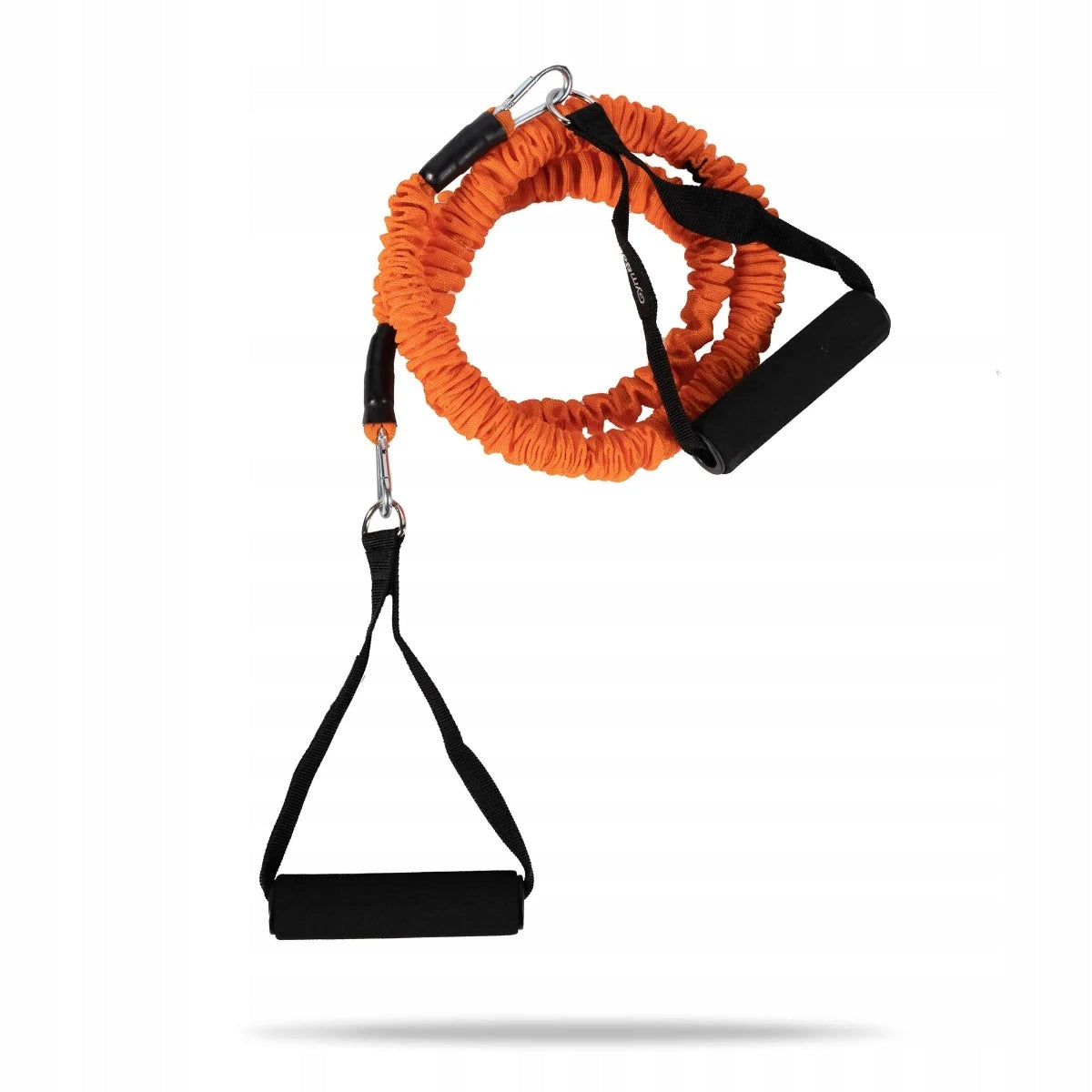 EXERCISE RESISTANCE TAPE WITH HANDLES LATEX BLACK GymBeam 10 kg