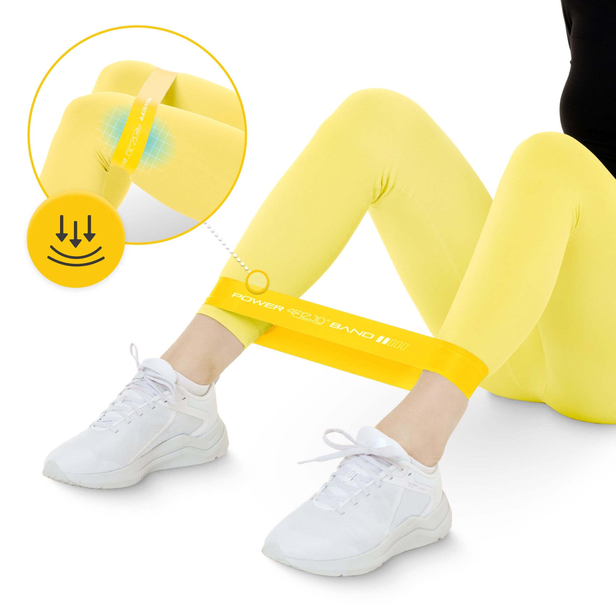 EXERCISE RUBBER RESISTANCE TAPE FOR REHABILITATION TRAINING MINI POWER BAND Brand 4FIZJO