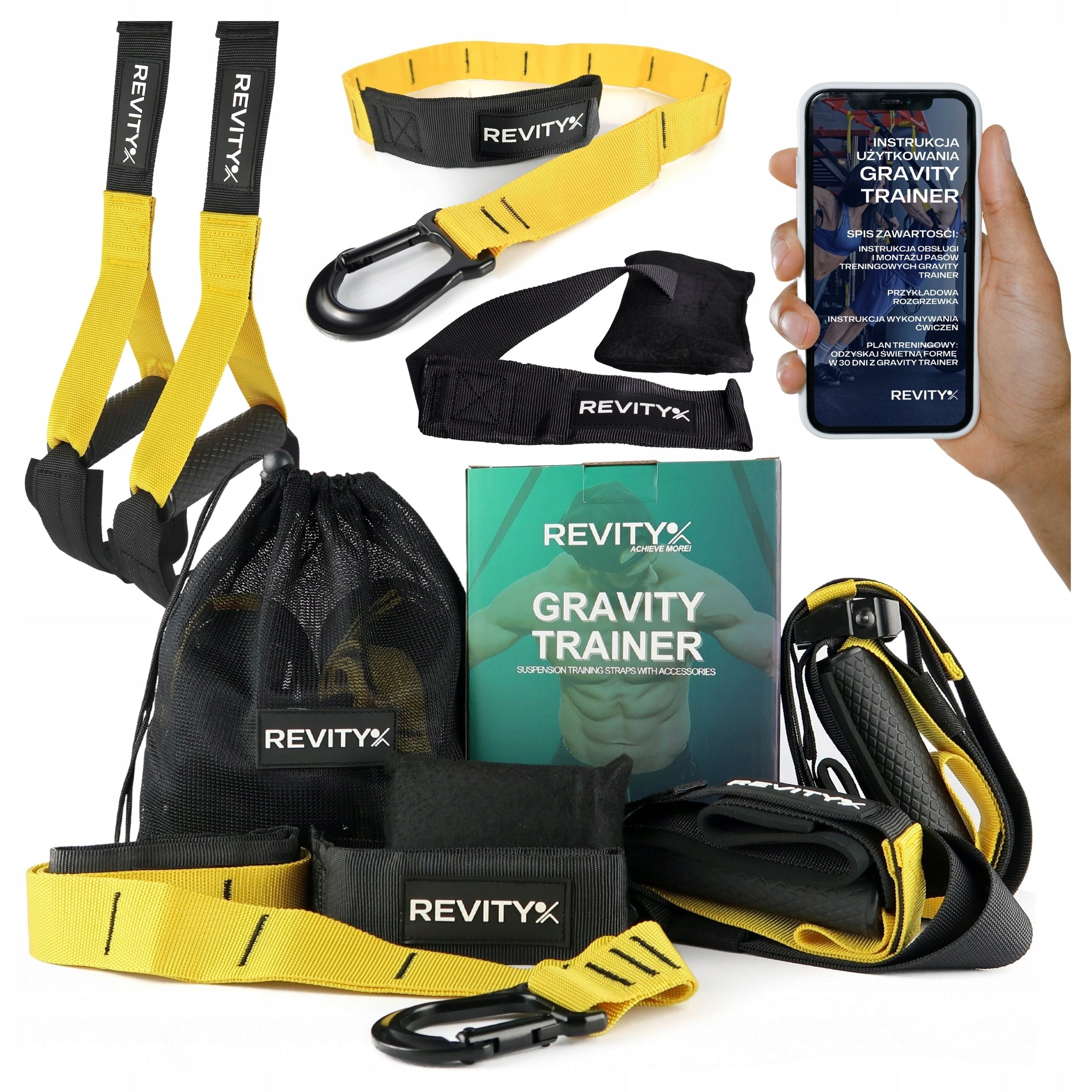 EXERCISE TAPES CROSS TRAINING BELTS WITH ACCESSORIES HIGH QUALITY