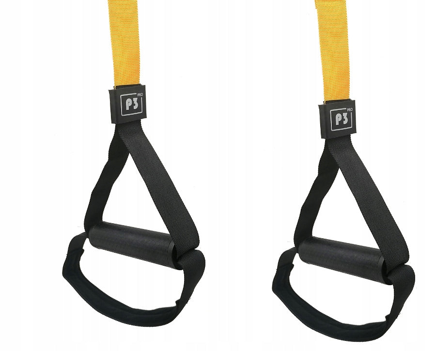 EXERCISE TAPES TRX CROSSFIT FITNESS TRAINING BELTS SET WITH ACCESSORIES Width 3 mm