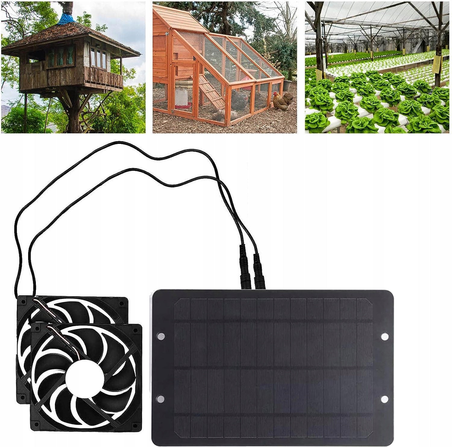 EXHAUST FAN WITH SOLAR PANEL, SOLAR POWERED Weight 0.56 kg