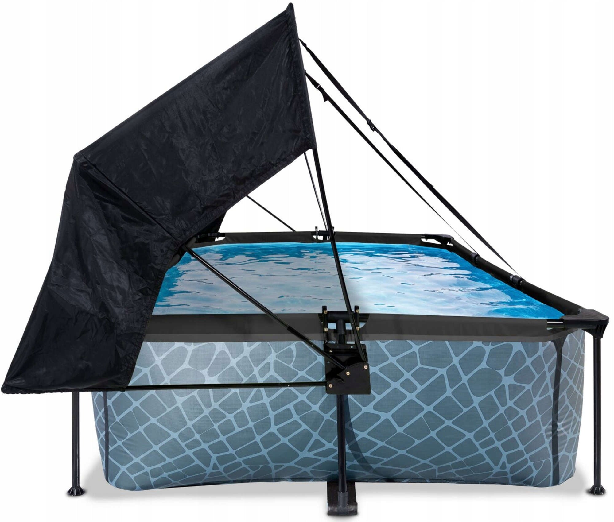 EXIT FRAMED SWIMMING POOL 220X150X65 CM FILTER AWNING Manufacturer code 30.23.21.00