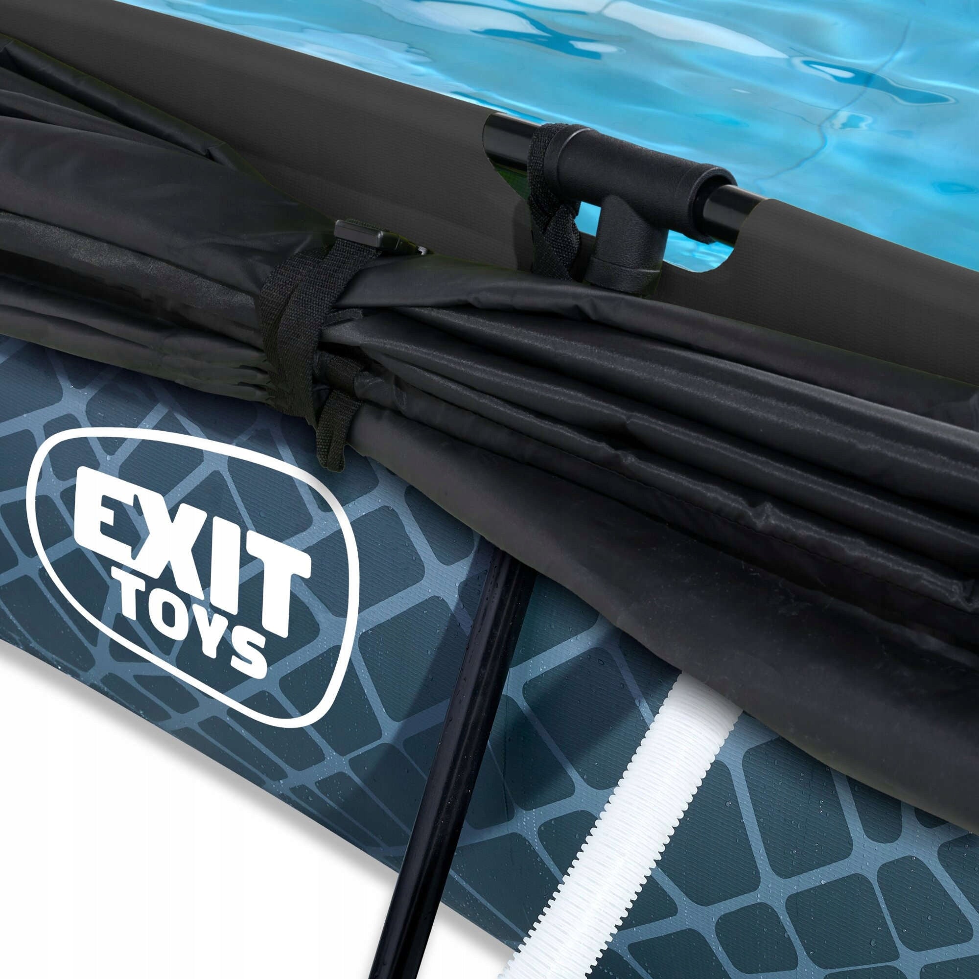 EXIT FRAMED SWIMMING POOL 220X150X65 CM FILTER AWNING Series EXIT