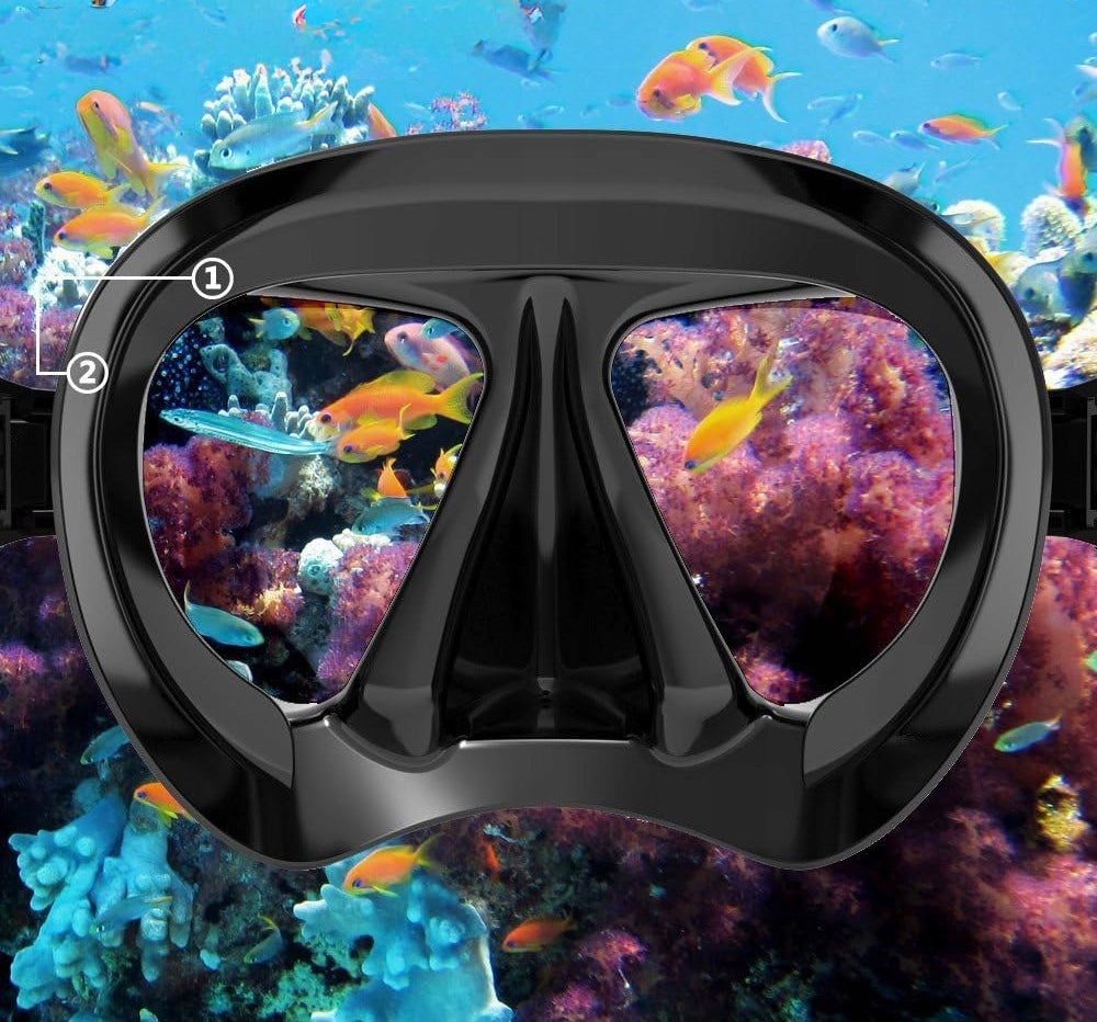 EXP VISION MASK DIVING GLASSES DIVING MASK NOSE GUARD GLASS HART Manufacturer code MASKA SZKŁO HARTOWANE Z ANTYPARĄ