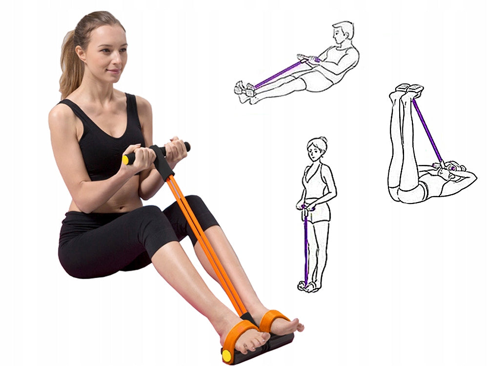 EXPANDER DEVICE FOR EXERCISING THE LEGS OF THE ARMS OF THE ABDOMEN RUBBER Color multicolor