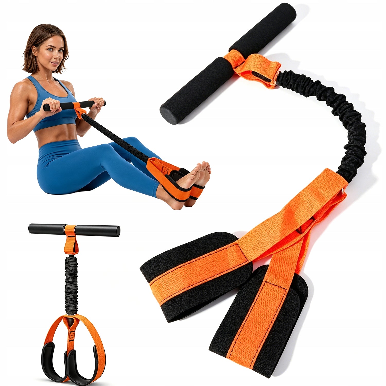 EXPANDER EXERCISE INSTRUMENT PORTABLE MULTIFUNCTIONAL FOR LEG AND HAND EXERCISES