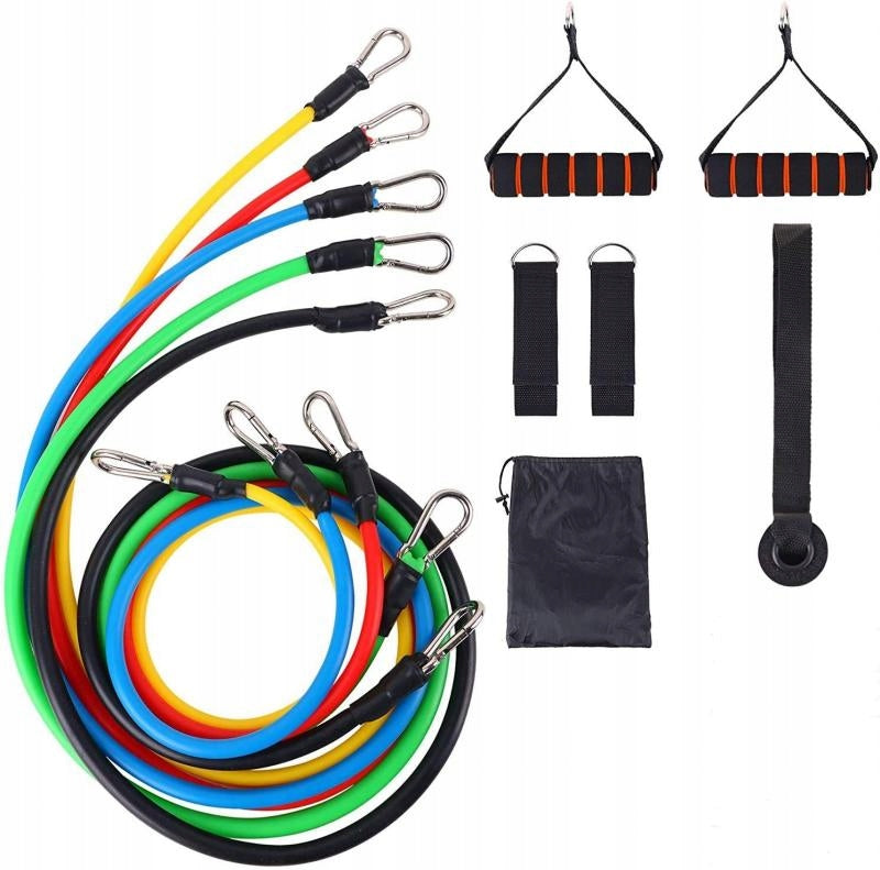 EXPANDER Set of 5 Resistance Rubbers for Exercise Expander 5-46KG Color multicolor