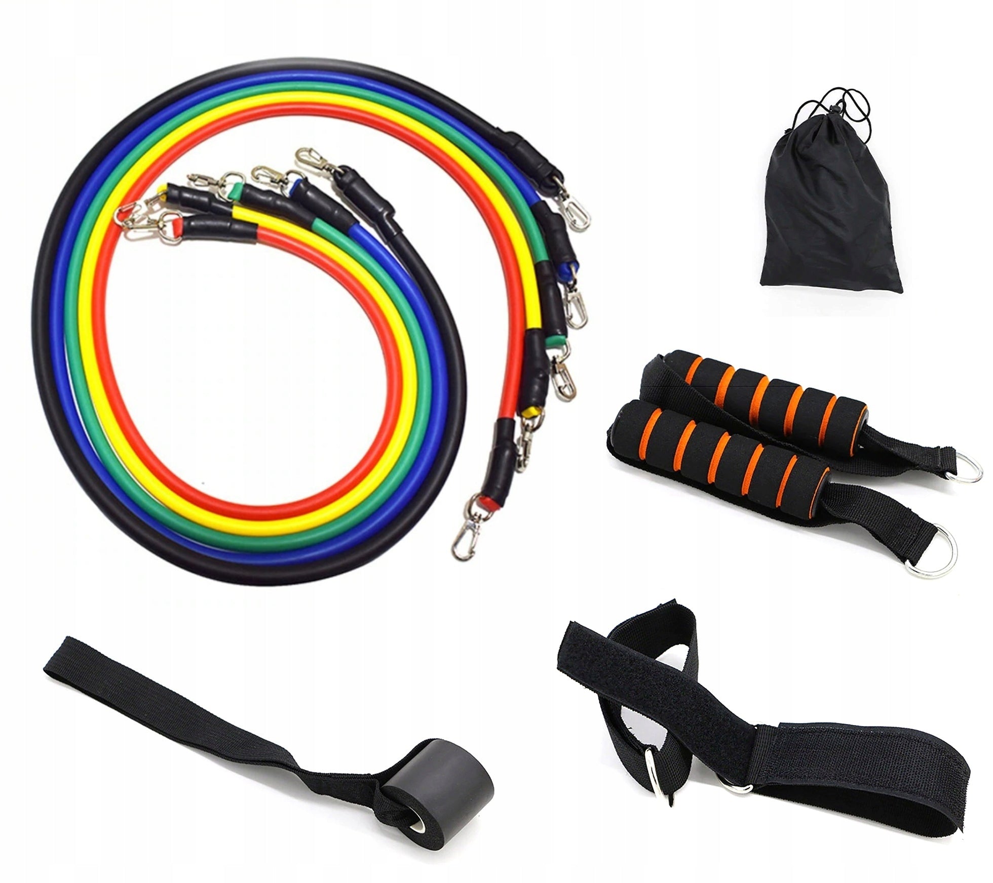 EXPANDER Set of 5 Resistance Rubbers for Exercise Expander 5-46KG Kind rubber