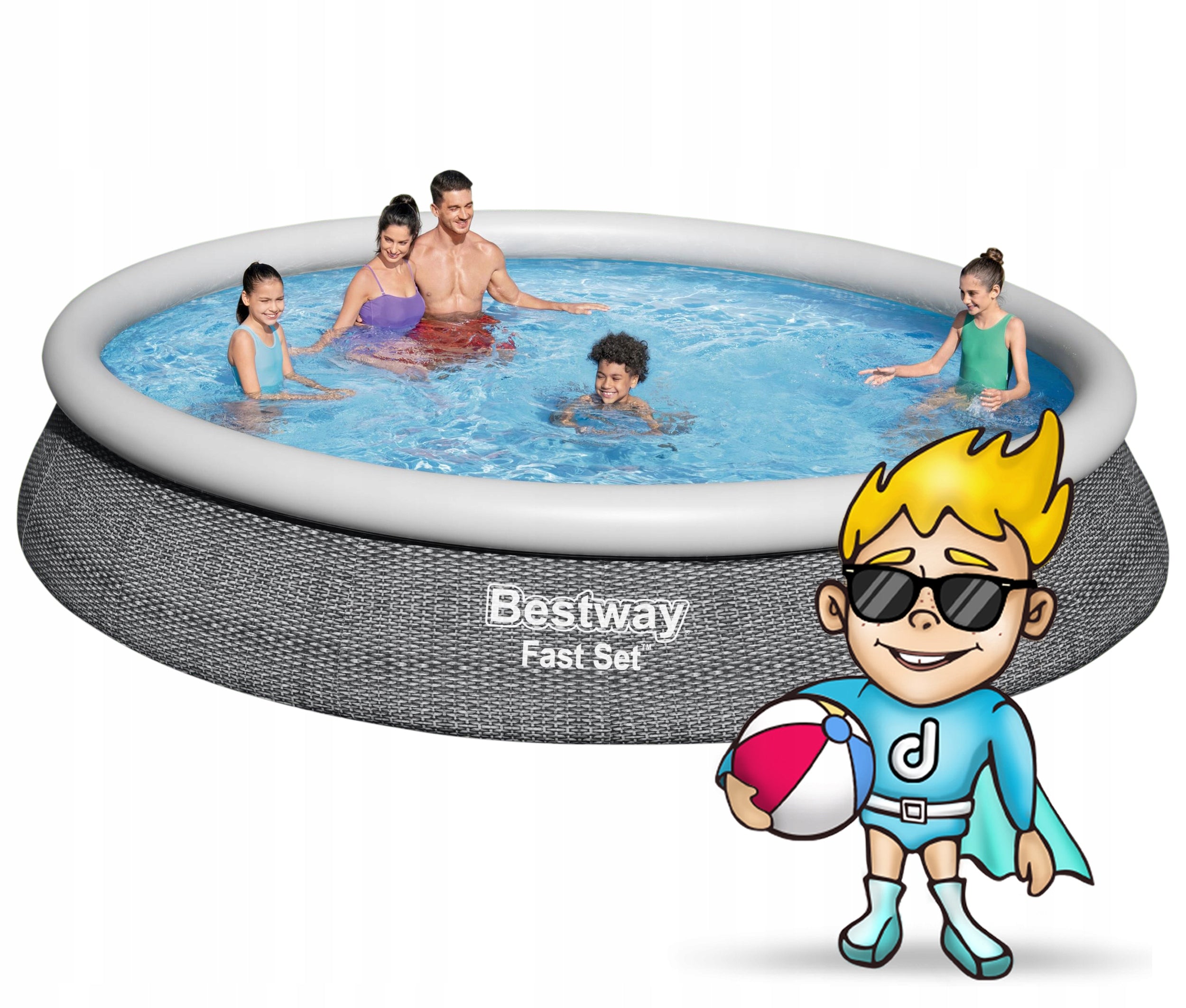 EXPANSION GARDEN POOL 457x84 BESTWAY PUMP 9in1 Brand Bestway