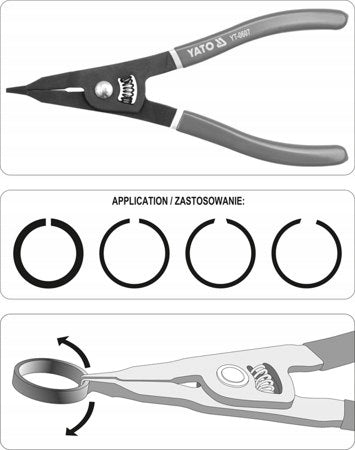 EXPANSION PLIERS FOR SETTLING RINGS YT-0607 Y Packaging status original