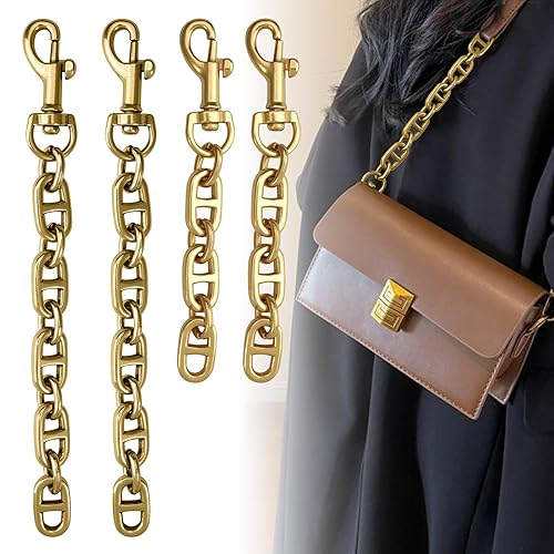 EXTENSION CHAIN FOR HANDBAG METAL GOLD SET OF 4 PIECES metal