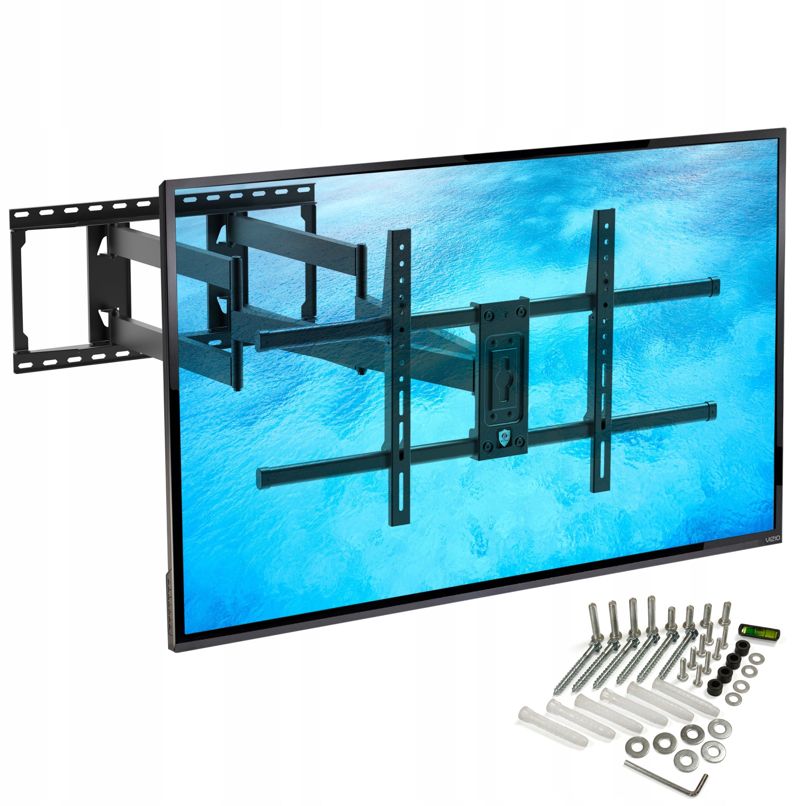 EXTRA LONG Sturdy Rotating TV Mount 50"-90" VESA TV Hanger Packaging status original
