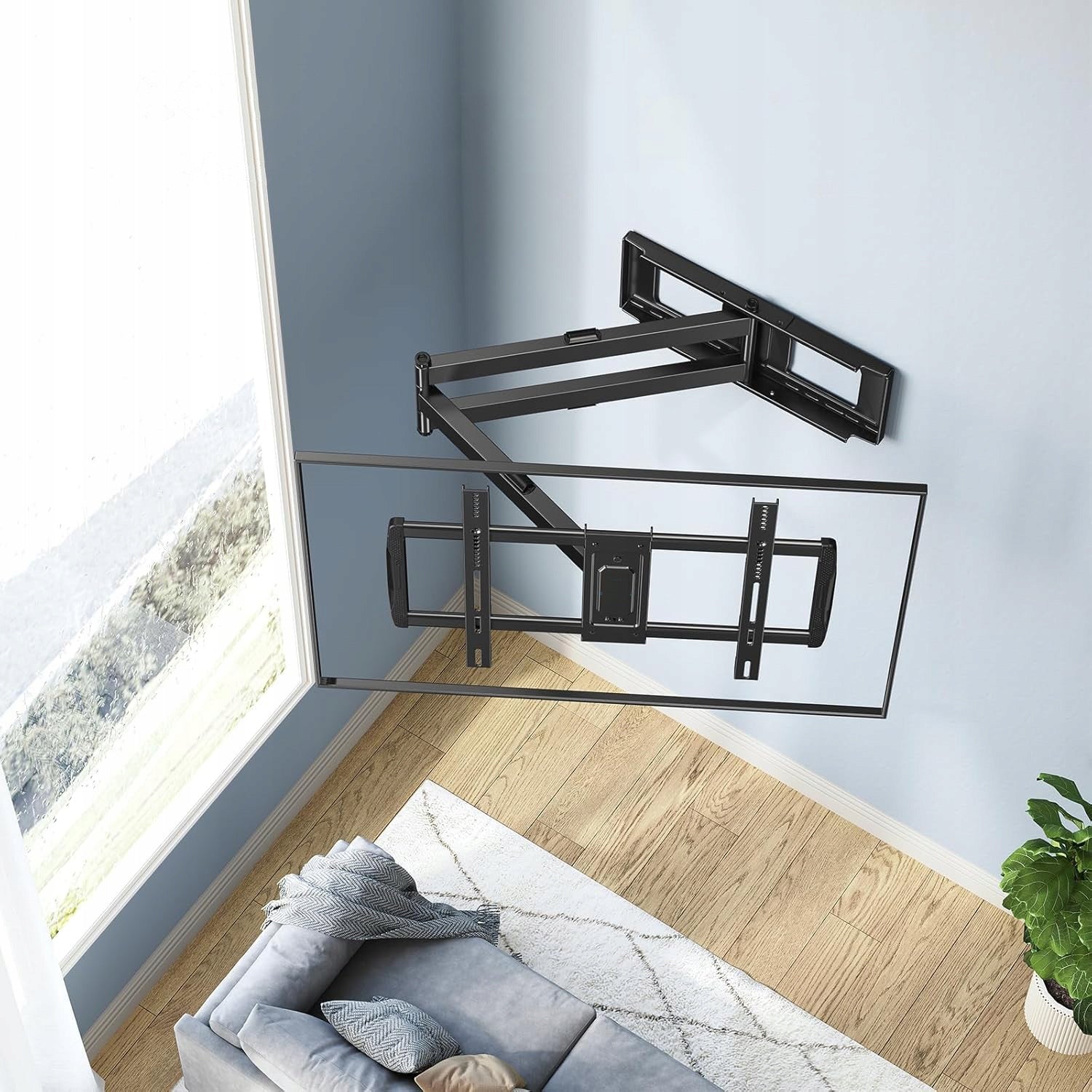 EXTRA LONG TV Holder 108 cm TV Hanger 42-90 inches Universal EAN (GTIN) 5905489745372