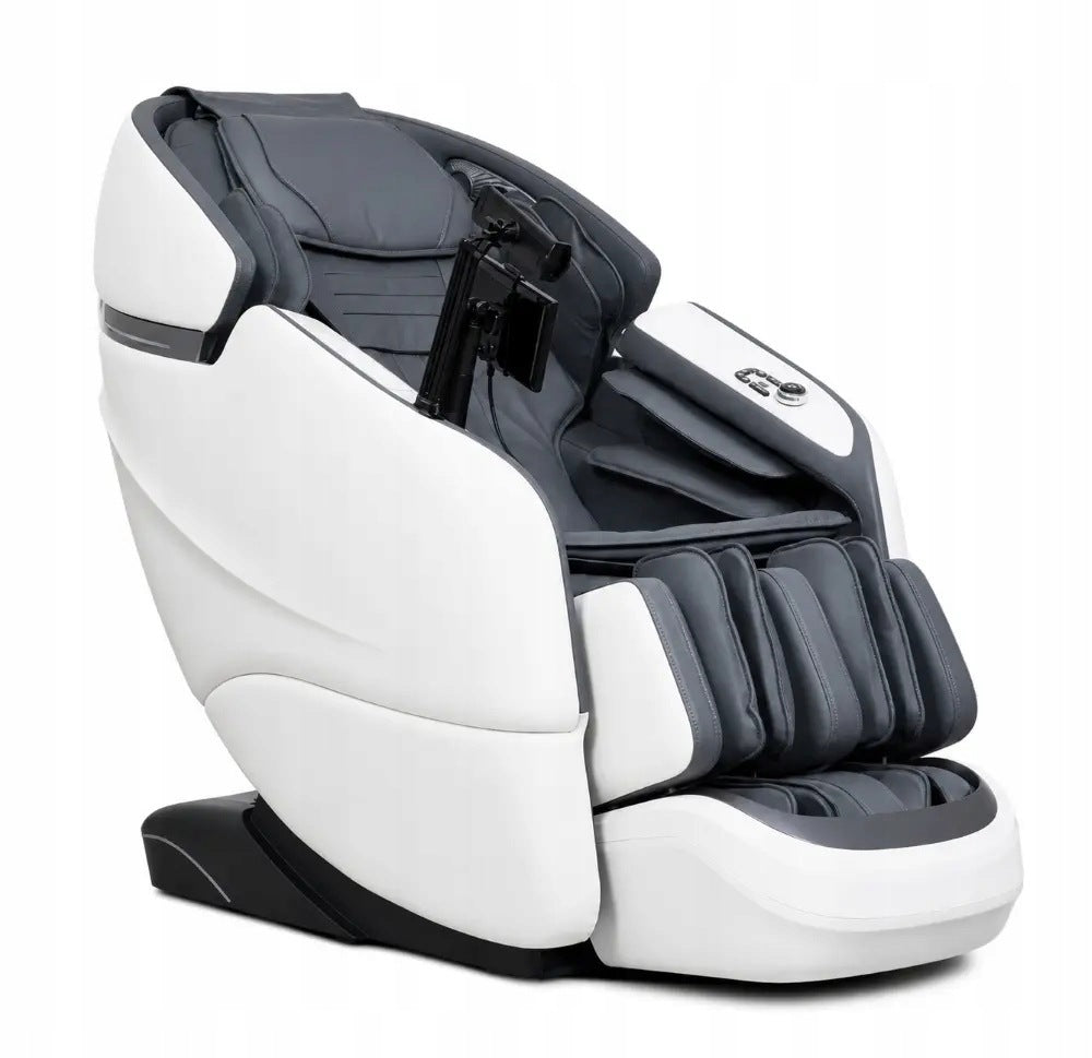 EXTRALINK 3D MASSAGE CHAIR ZERO GRAVITY WHITE AND BLACK SL TRACK Extralink Model EXTRALINK FOTEL MASUJĄCY 3D ZERO GRAVITY BIAŁO - C