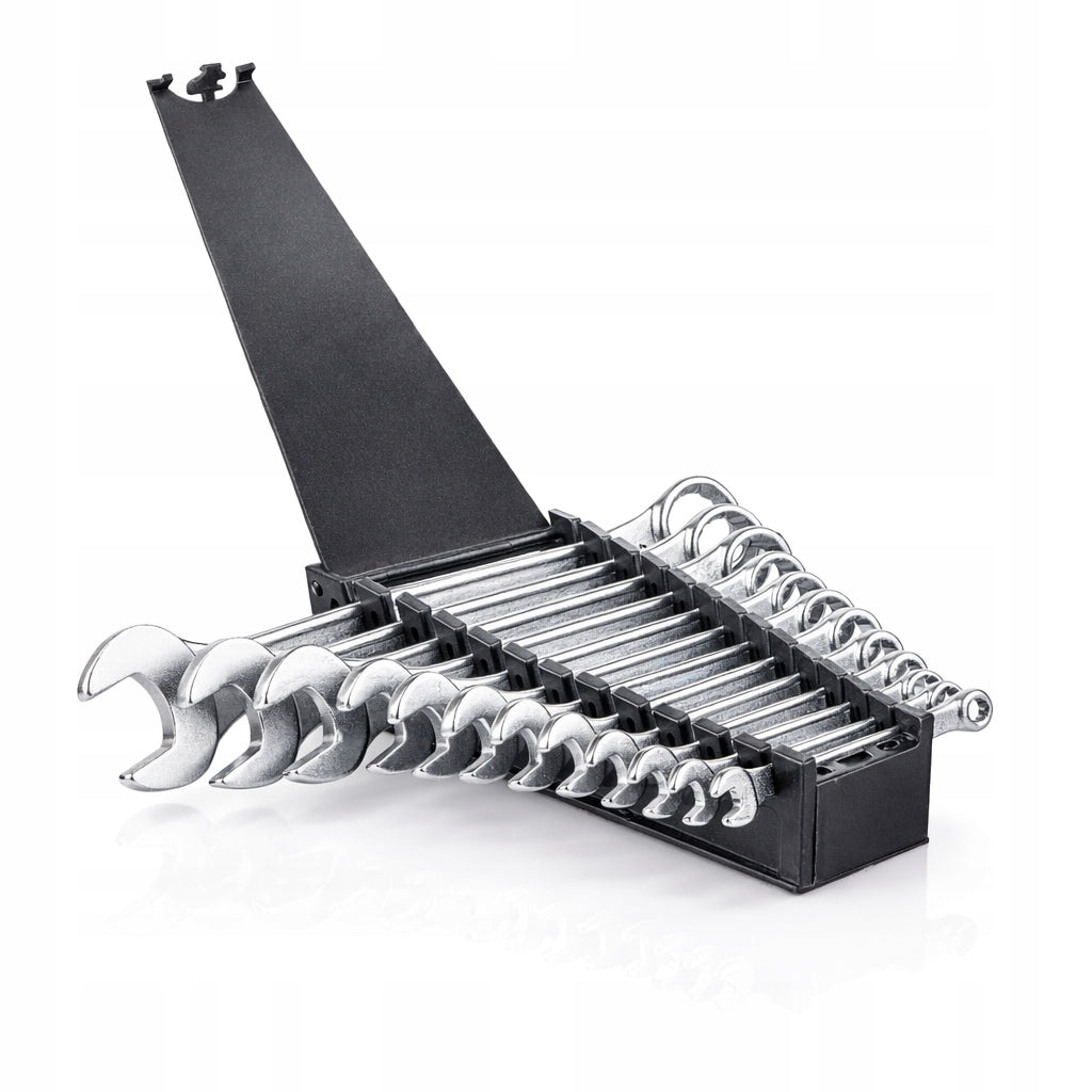 EYE-FLAT WRENCHES 6-22MM SET 12PCS STEEL CRV STRONG CASE FOR WORKSHOP Manufacturer code KLUCZ-OCZK-PŁASK-12SZT