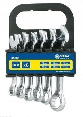 EYE-FLAT WRENCHES SHORT PCS.6 10-17MM, CV