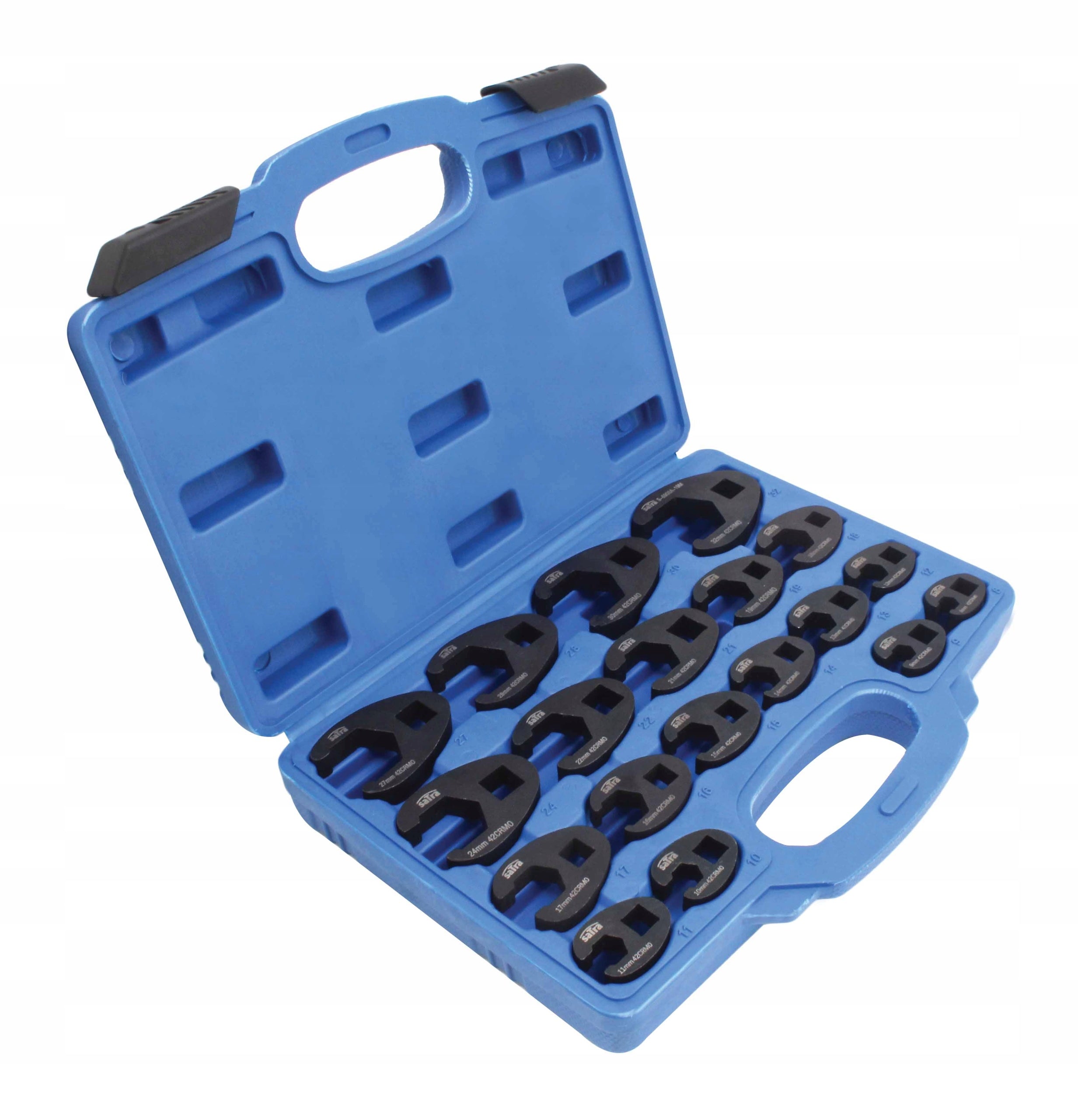 EYE-OPEN WRENCHES SET 8-32MM 1/2 3/8 19 PIECES S-6900A-19M