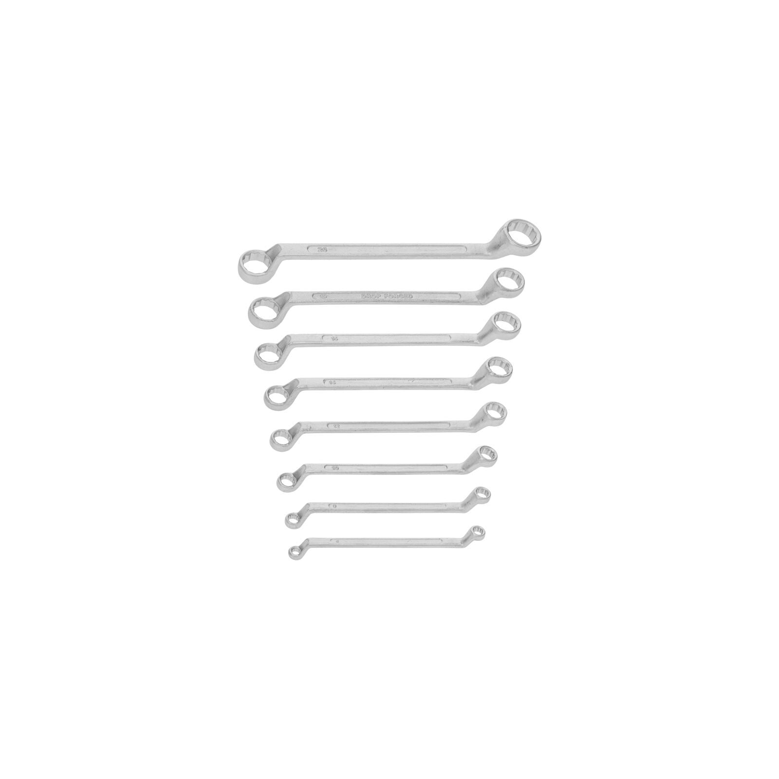 EYE WRENCHES BENT SET OF 8 PCS. 6-22MM CLIP Packaging status original