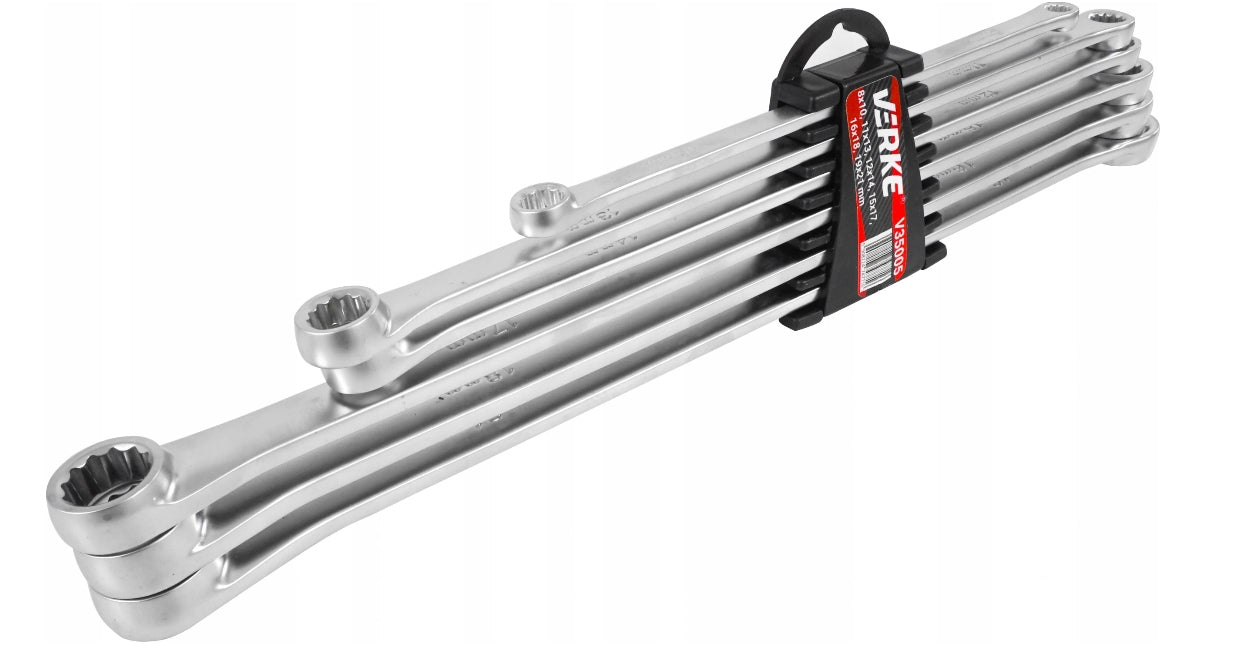 EYE WRENCHES STRAIGHT EXTRA LONG TENSIONERS 8-21MM SET OF FLAT WRENCHES Key type box-end