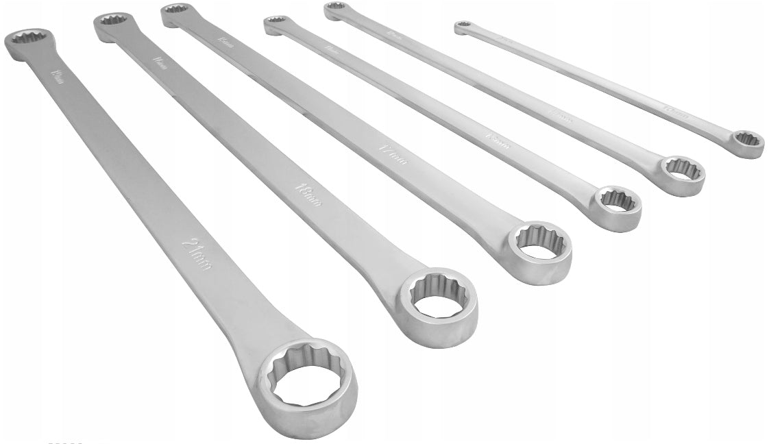 EYE WRENCHES STRAIGHT EXTRA LONG TENSIONERS 8-21MM SET OF FLAT WRENCHES Product weight with unit packaging 1.82 kg