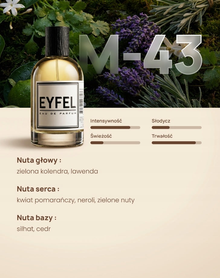 EYFEL Men's Perfume - M43 100ml Manufacturer code M43