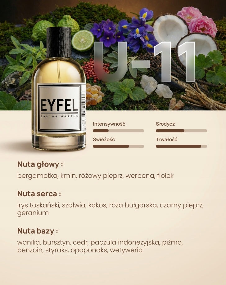 EYFEL Unisex Perfume - U11 100ml Brand Eyfel