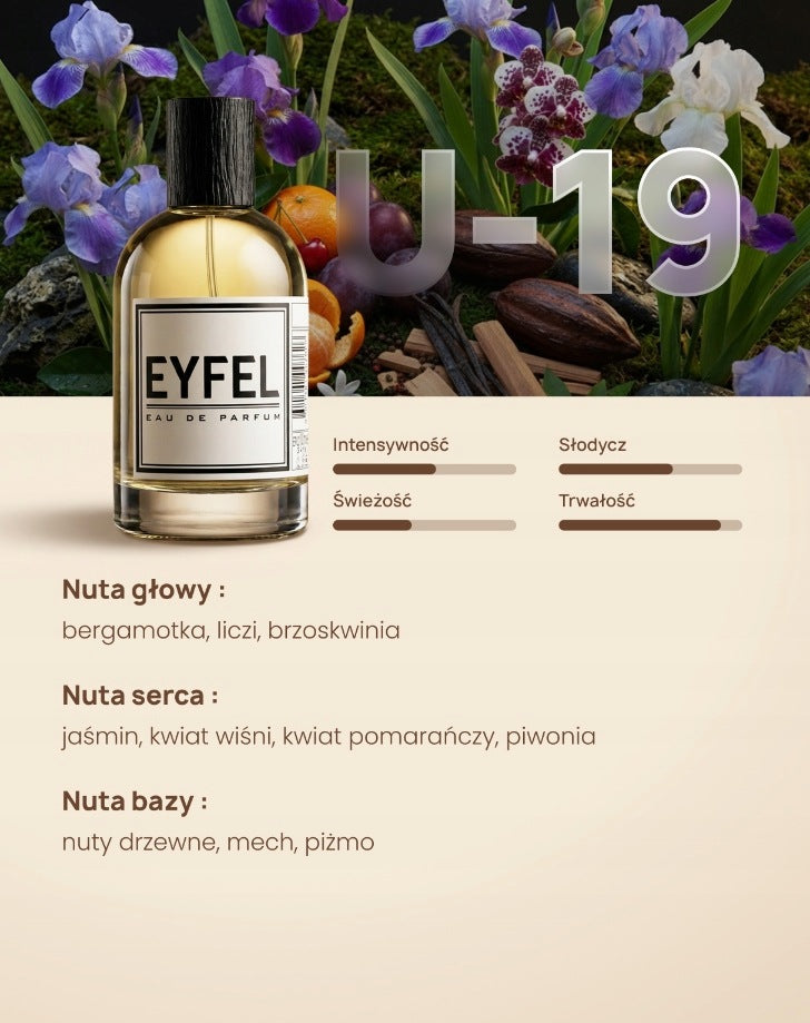 EYFEL Unisex Perfume - U19 100ml Brand Eyfel