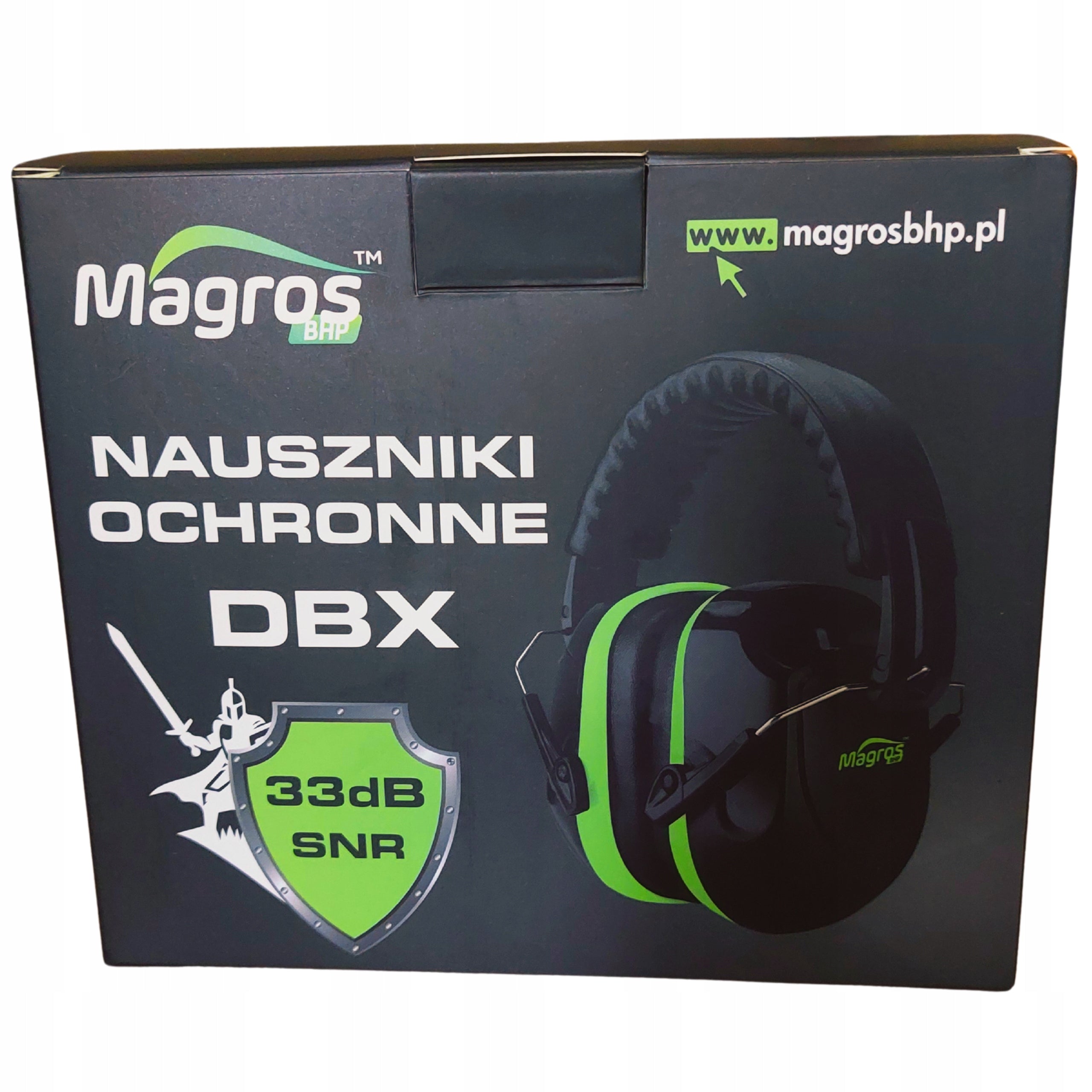 Earmuffs Protective Working Headphones Hearing Protectors Soundproofing MAGROS Manufacturer code DBX MAGROS Do Pracy Ochrona Słuchu BHP 33dB