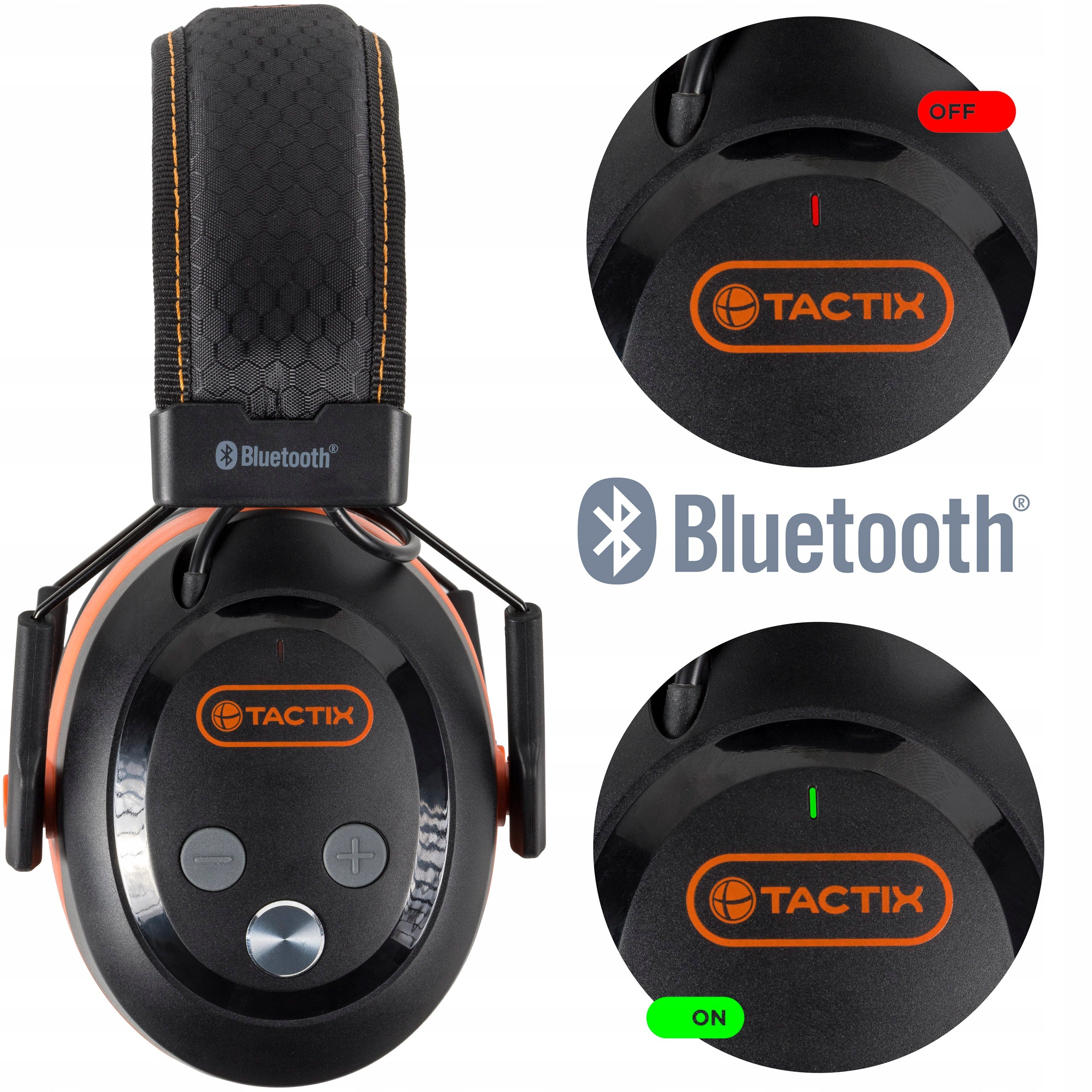 Earphone Earmuffs PROTECTIVE BLUETOOTH PHONE IPX3 wireless - TACTIX Manufacturer code 488133