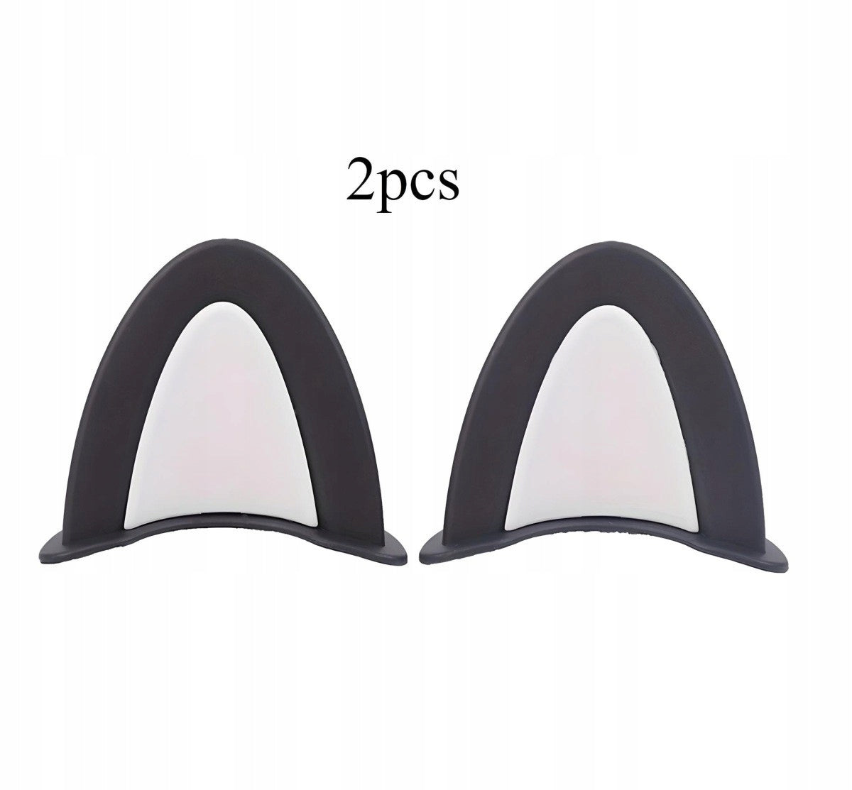 Ears for helmet plastic 2 pcs Grey