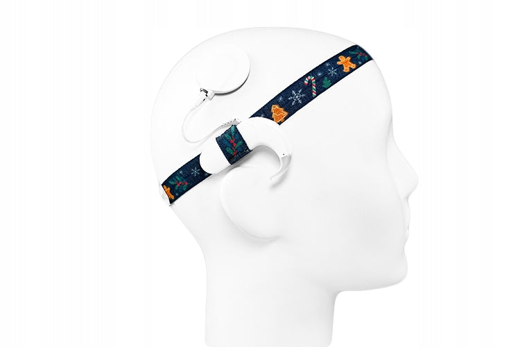 EasyFlex Headband for Hearing Aids and/or Speech Processors - Christmas - M Manufacturer code BEFM_christmas