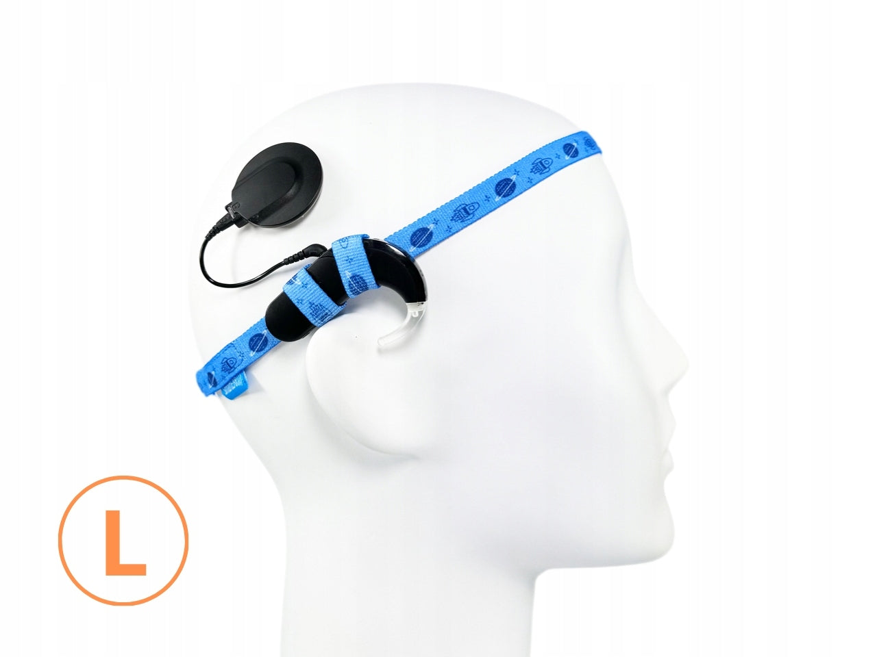 EasyFlex ULTRA Headband for Hearing Aids/Implants - Space Pattern - L