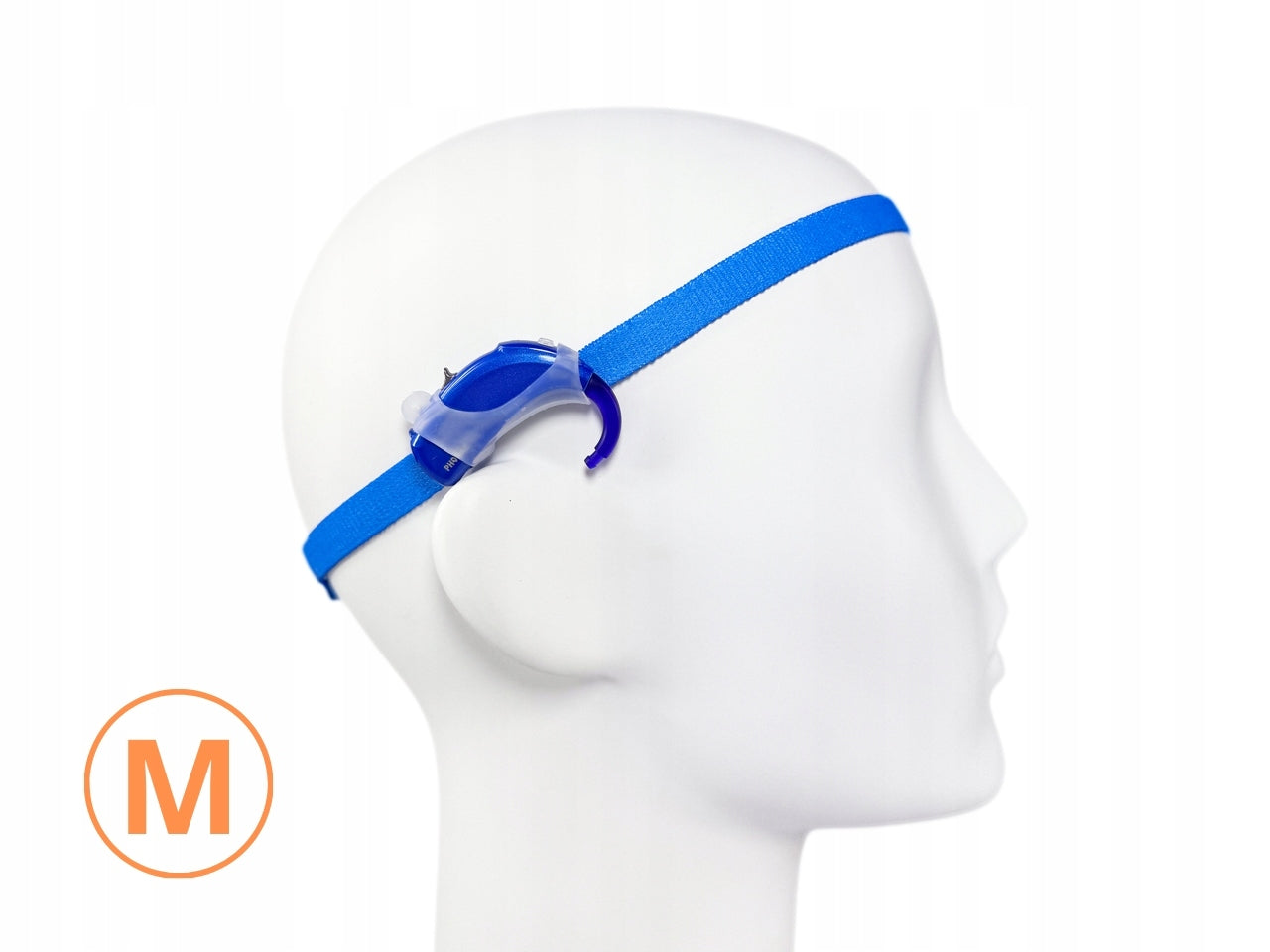 EasyFlex ULTRA band for hearing aids/implants - azure pattern - M
