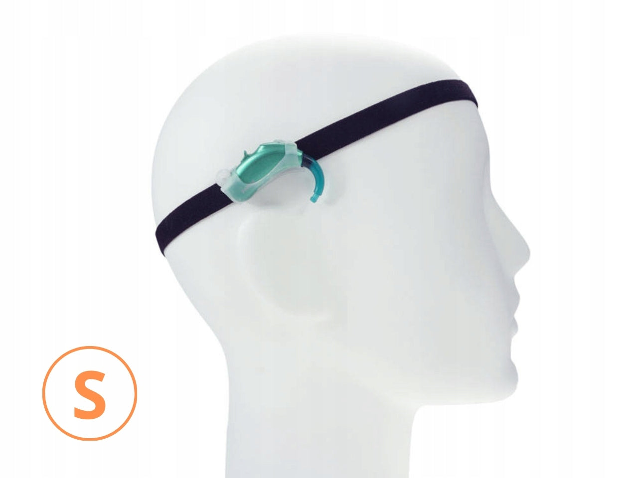 EasyFlex ULTRA band for hearing aids/implants - black pattern - S