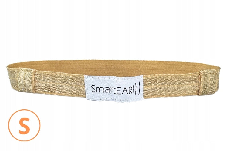 EasyFlex band for hearing aids and/or speech processors -light beige - S