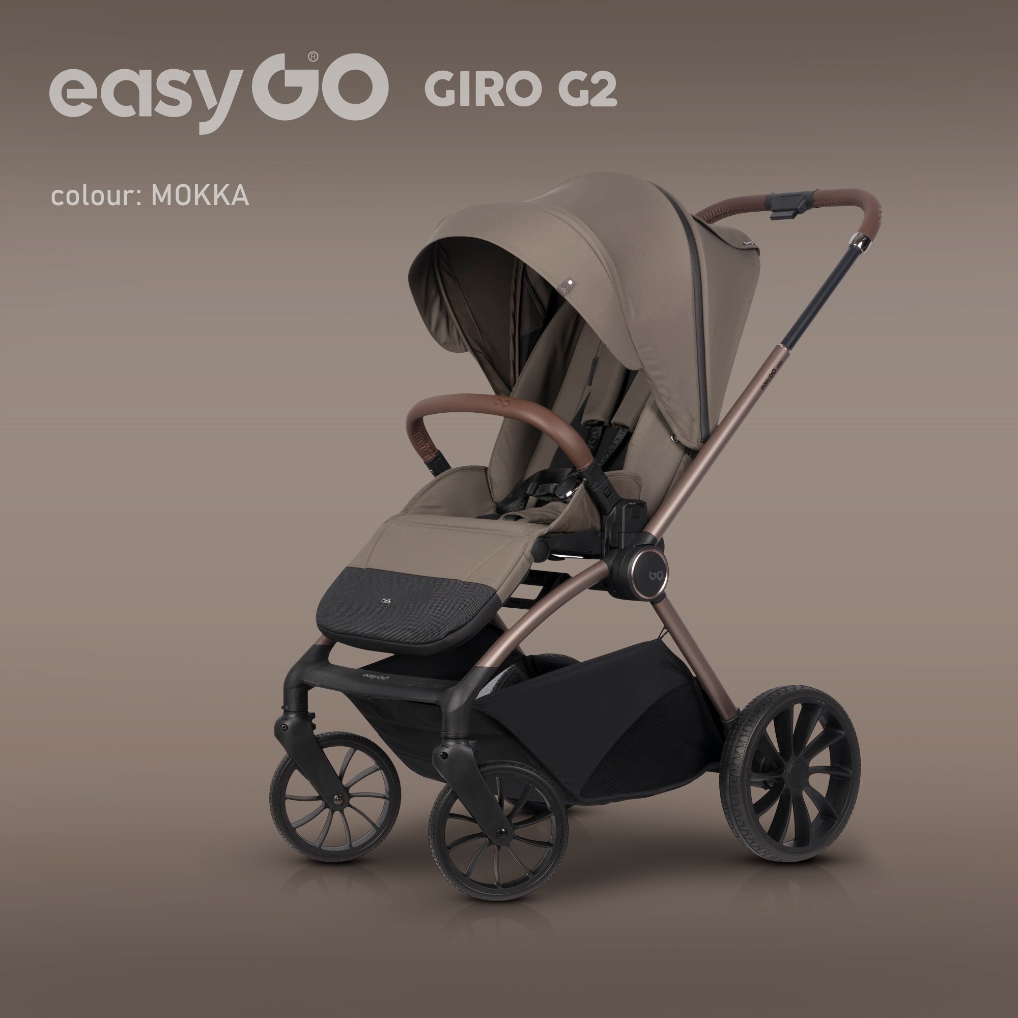 EasyGo Giro G2 MOKKA Stroller Elegant Modern in 2 Sides Brand Easy Go
