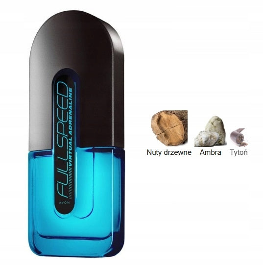 Eau de toilette Full Speed Virtual Adrenaline Avon Brand Avon