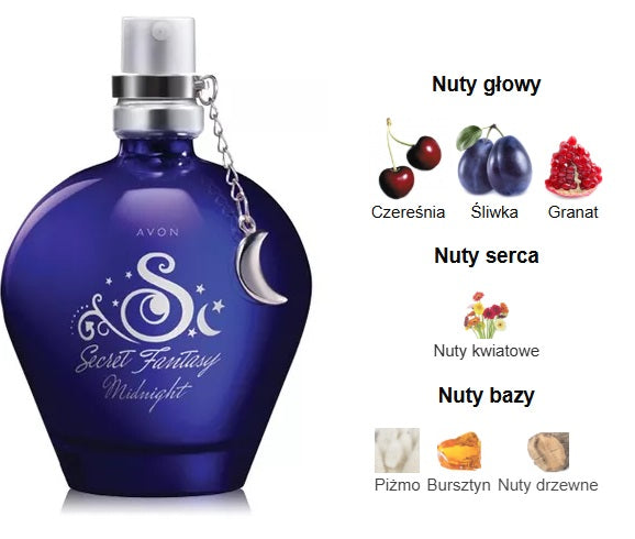 Eau de toilette Secret Attitude Midnight Avon Brand Avon