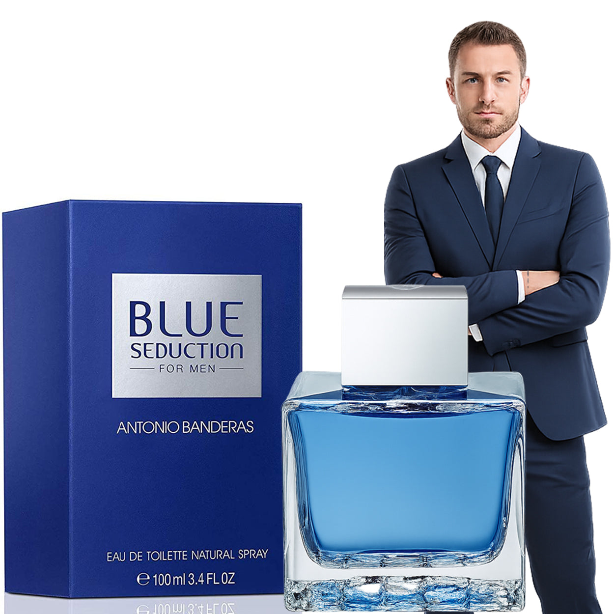 Eau de toilette for men EDT Antonio Banderas Blue Seduction 100ml
