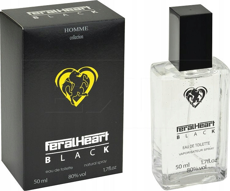 Eau de toilette male FERAL HEART BLACK 50ml HOMME COLLECTION Packaging status original