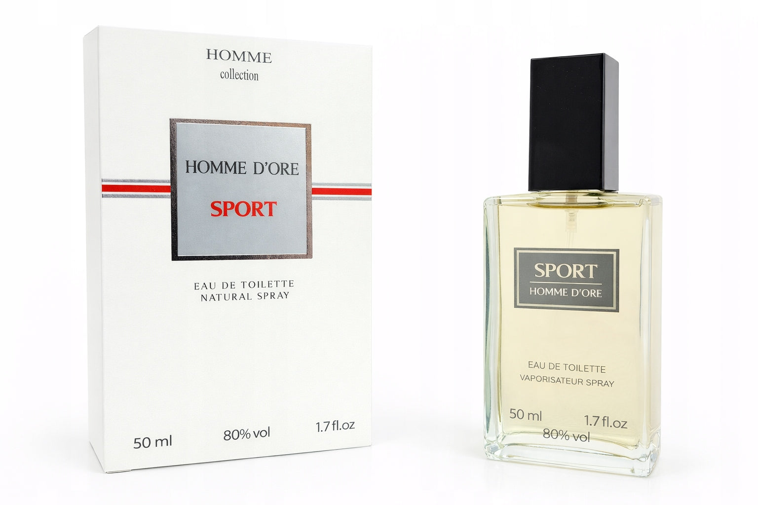 Eau de toilette male HOMME D’ORE SPORT 50ml HOMME COLLECTION