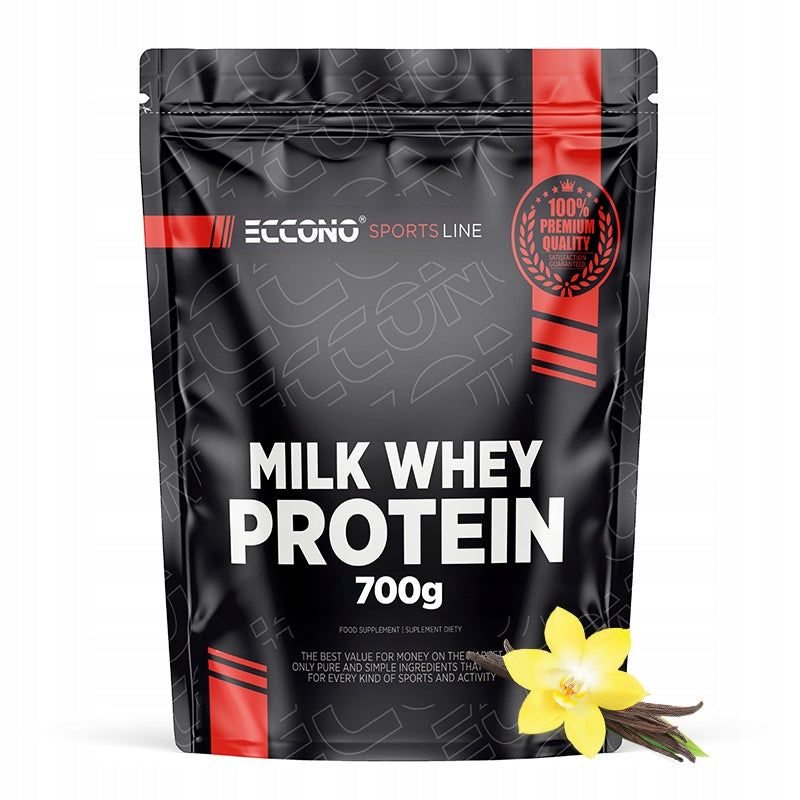 Eccono MILK WHEY PROTEIN 700g NIGHT PROTEIN CASEIN WPC GLYCINE Vanilla