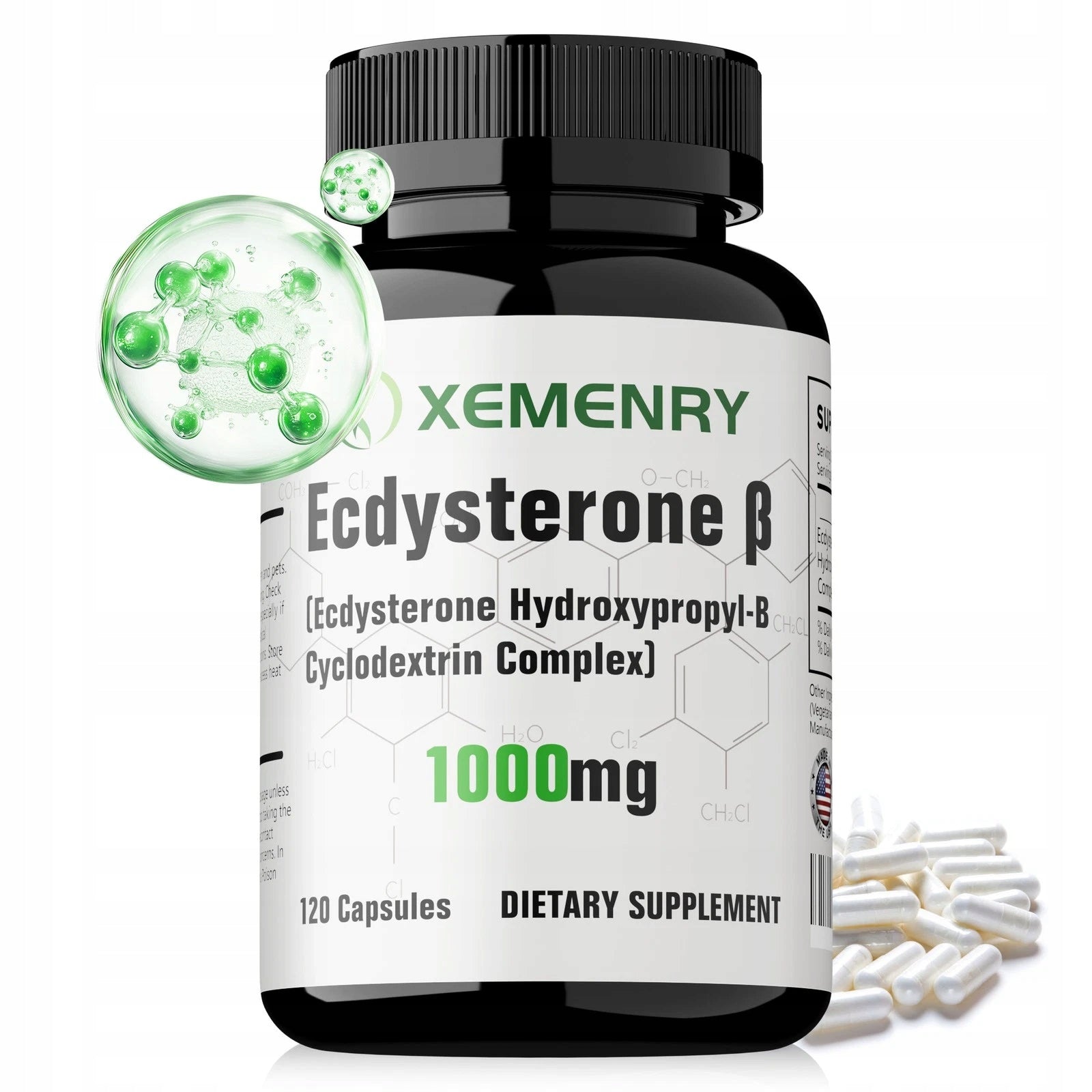 Ecdysterone 1000 mg – improving muscle strength and recovery, muscle health Packaging status original
