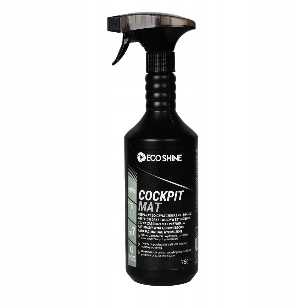 Eco Shine Cocpit Mat 0,75L for Cleaning Plastic Dashboard