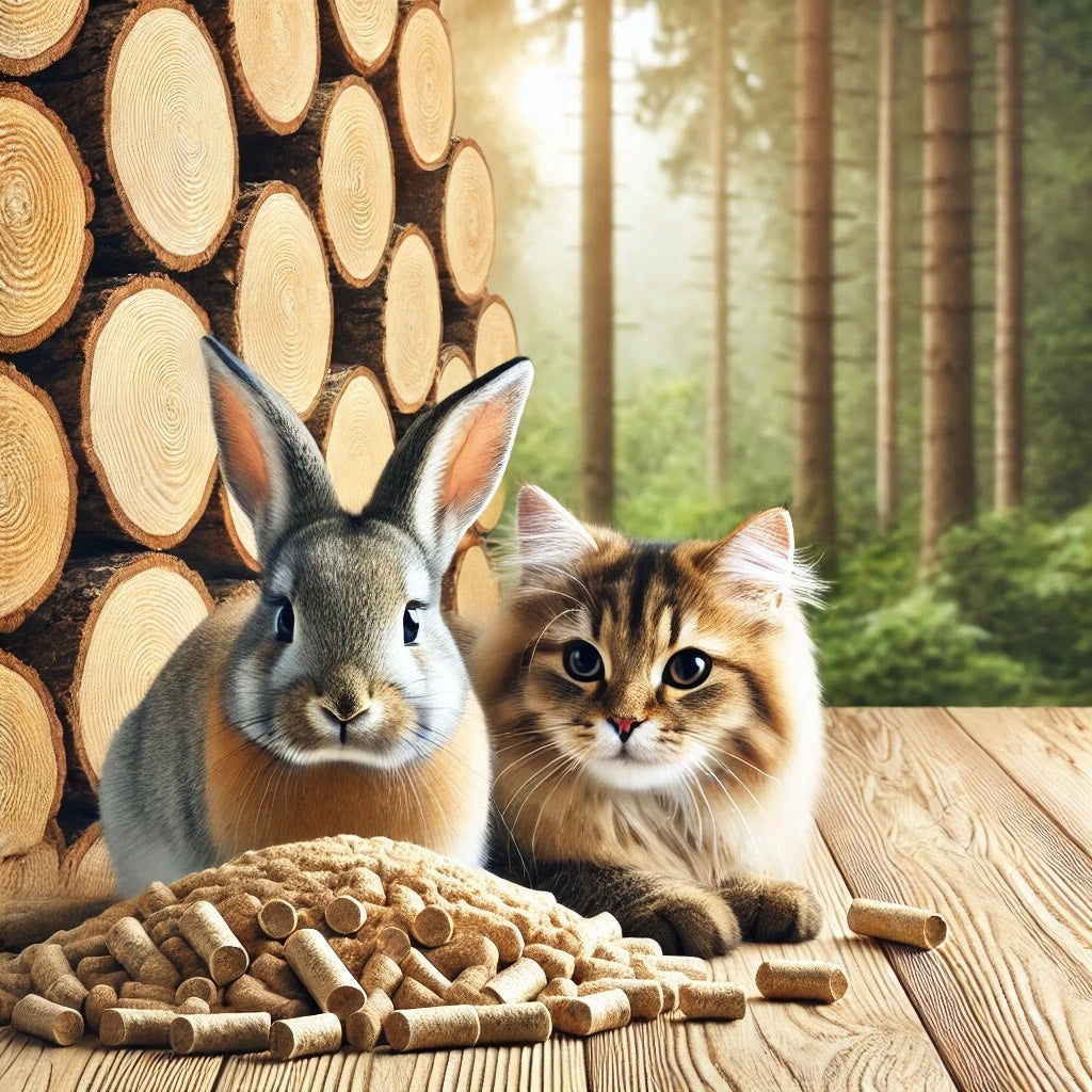 EcoPellet Eco-Friendly Litter Wooden Pellet 7L for Cat, Pig, Rabbit Volume 7 l