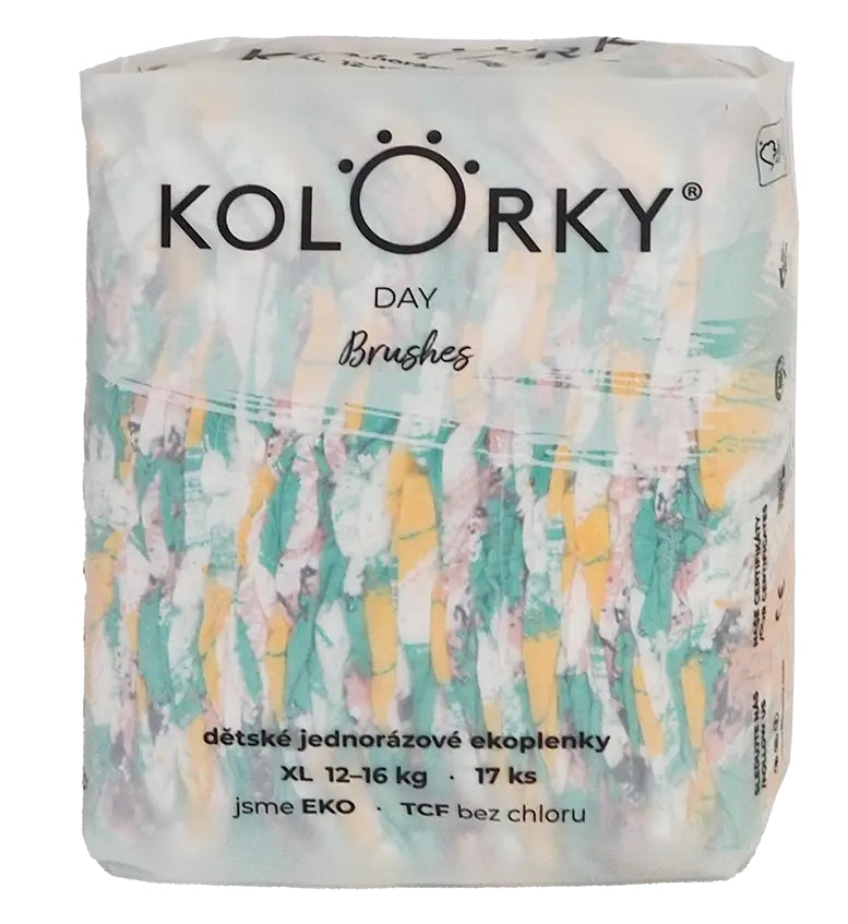 Ecological diapers Kolorky Day Maziajki XL Roz.4 12-16 kg 17 pcs. Line other