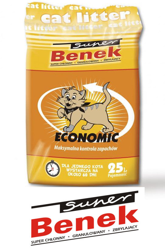 Economic 25L Super Benek Cat Litter Manufacturer code 5905397017646