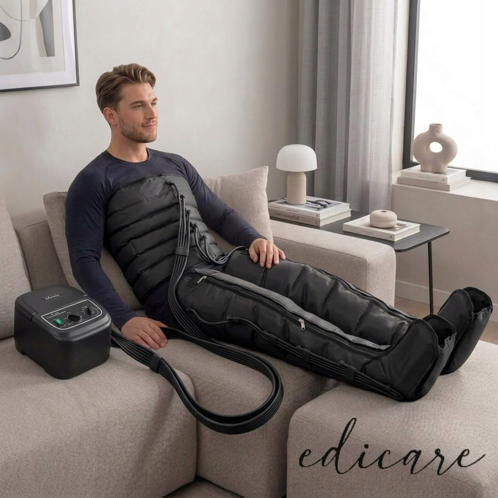 Edicare Leg Lymphatic Drainage Device Presotherapy Massager Packaging status original