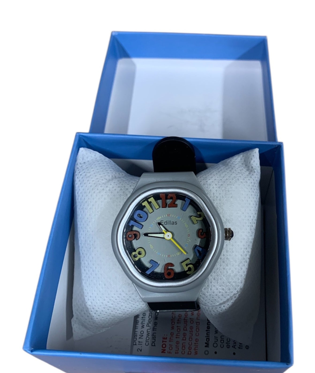 Edillas watch 2235L black waterproof for children 5-13 years